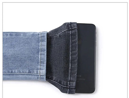 PTKPCC New Elastic Waist Skinny Jeans Women Spring Slim Stretch Denim Pants Vintage Pencil Vaqueros Mom Pantalones De Mujer