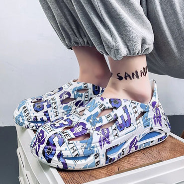 Clogs Men Waterproof Non-Slip Home Winter Warm Men Slippers Non-slips Ladies Soft Slippers Memory Foam Couples Shoes