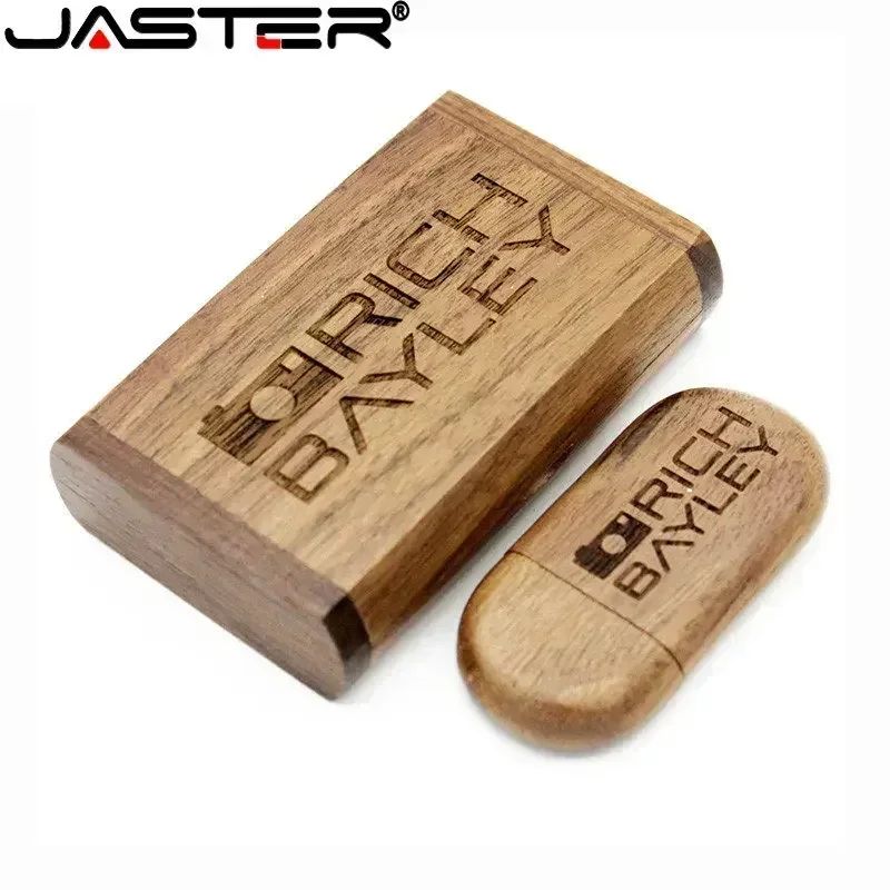 JASTER (1 PCS Free LOGO) Wooden/Bamboo USB  Flash Drive 2.0 Pendrive 4gb 8gb 16gb 32gb 64gb 128gb Memory Stick Photography Gifts