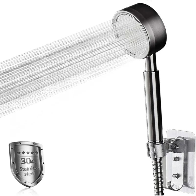 SUS 304 Stainless Steel Bathroom Handheld Shower Head High Pressure Water Saving Sprayer Nozzle Supercharged Rainfall Showerhead