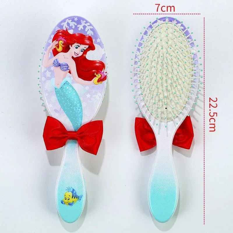 Pentes com almofada de ar tema Princesa Disney Pequena Sereia Ariel Princesa Elsa Anna Pente de massagem capilar fofo para crianças Presentes para meninas