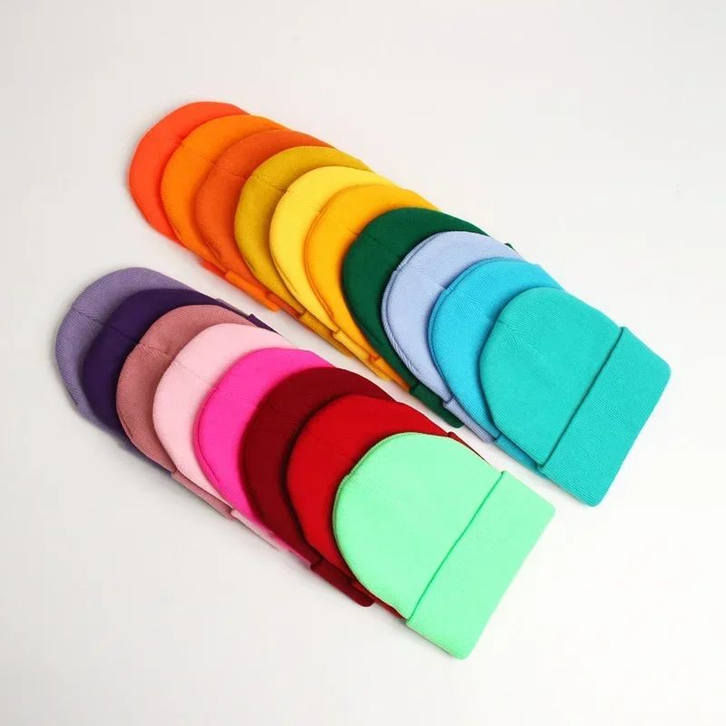 Demone Hunter Kids Knitted Hat Cute Anime Print Girl Beanie Cap Headgear Outdoor Street Warm Knit Cap Y2K Kawaii Game Party Gift