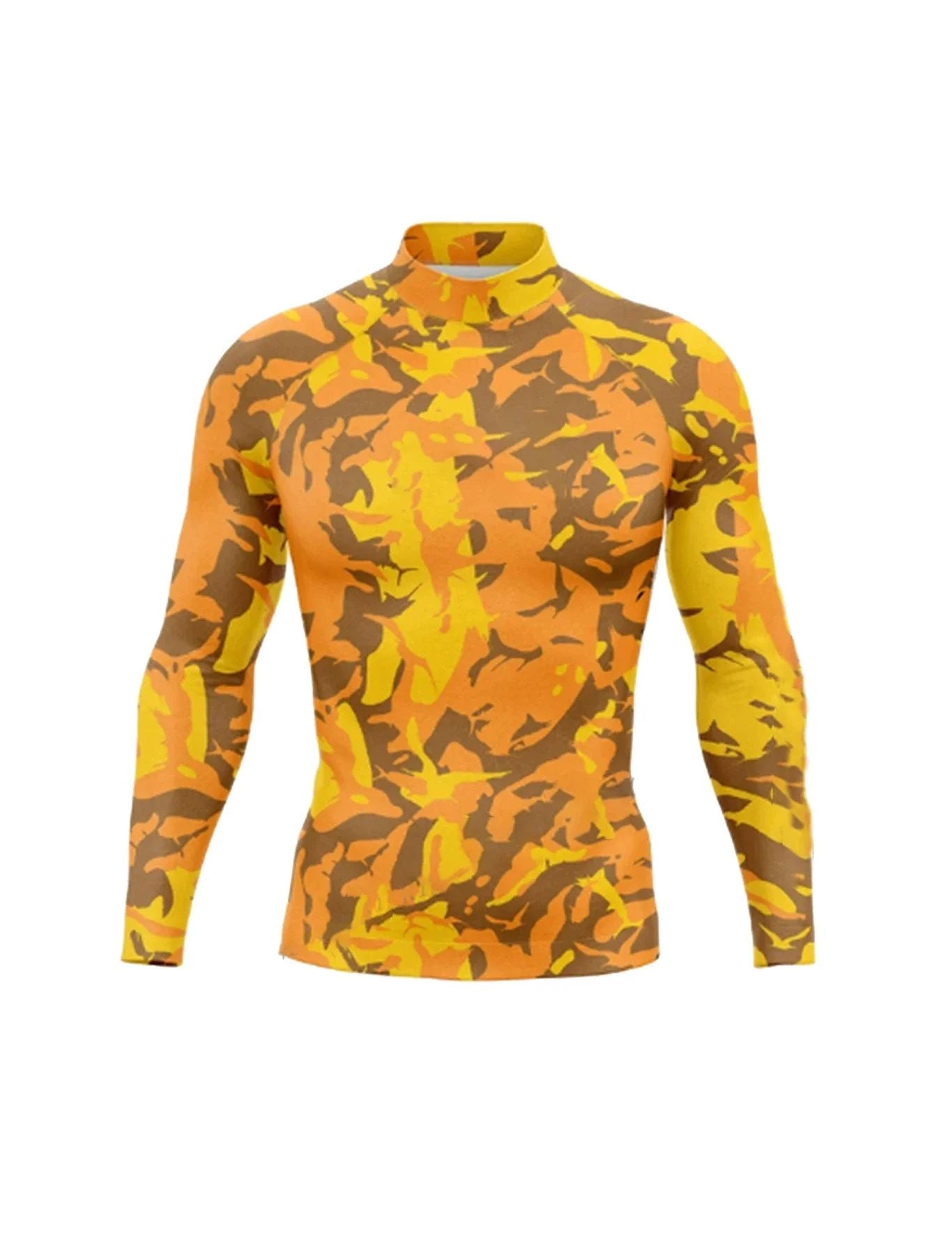 Long Sleeve Surfing Shirt Rashguard UV Sun Protection Basic Surfing Suit Swimwear UPF 50+ Diving Gym Clothes for Men