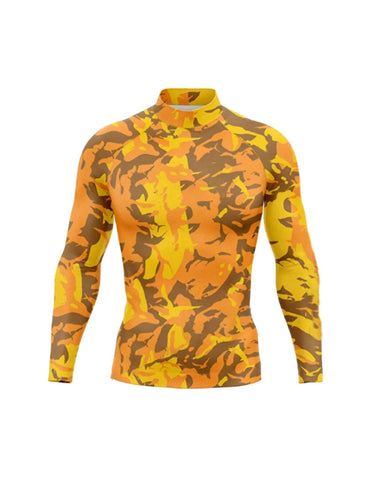 Long Sleeve Surfing Shirt Rashguard UV Sun Protection Basic Surfing Suit Swimwear UPF 50+ Diving Gym Clothes for Men