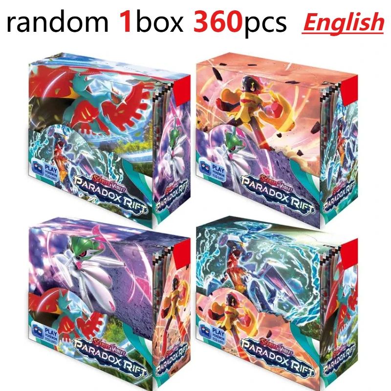 Divertido 360 Cartas Pokémon TCG Escarlate e Violeta Evoluções Prismáticas 151 Prism 36 Pacotes Caixa de Booster Pokémon Carta Colecionável