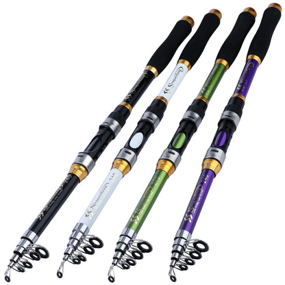 Sougayilang 1.8-3.3M Telescopic Fishing Rods 6-8 Sections Ultralight Glass Fiber Carp Fishing Rods Spinning Pole Fishing Tackle
