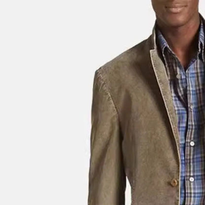 2024 New Denim Suit Burst Casual Solid Color Coat Men's Wear Men Blazer Slim Fit Victorian Jacket Blazer for Men