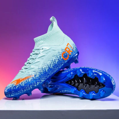New Men Football Boots Futsal High-top Non-Slip Soccer Shoes High-quality Sneakers Cleats Grass Match Indoor Hot-selling FG/TF