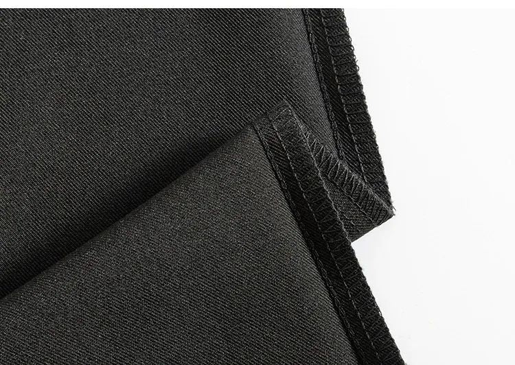 Grey High-waisted A- line Skirt Half Dress Petite Long Dress Autumn/winter For Women Side Slit Workwear