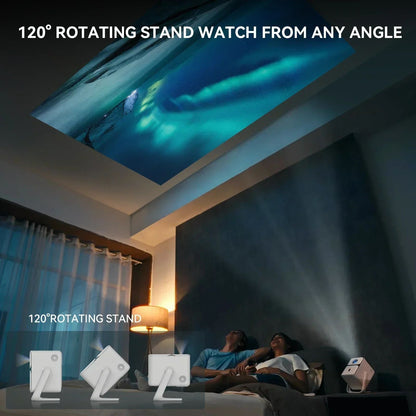 Wanbo T2 Ultra Android TV11.0 Projetor 1080P Suporte 4K Projetor 500 Ansi Rotação 120° Portátil Casa Smart Projetor