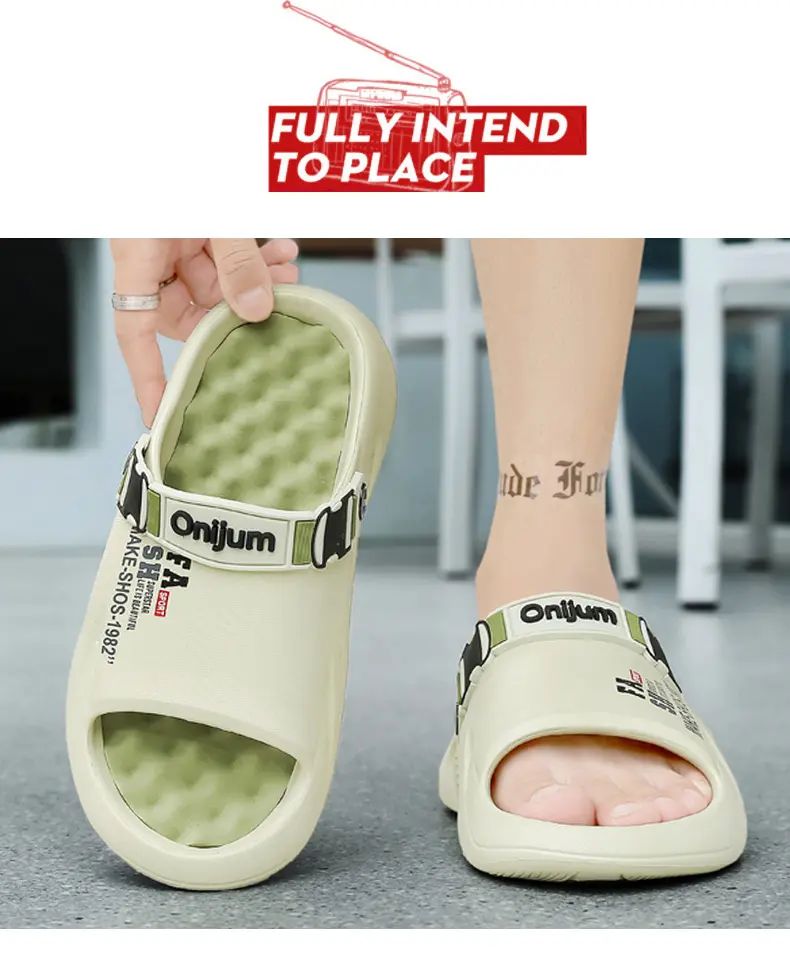 Flip Flops Male Massage Slippers Outdoor Sandals Beach Clogs Indoor Comfortable Soft Slides Men Casual Shoes Women Home Slippers