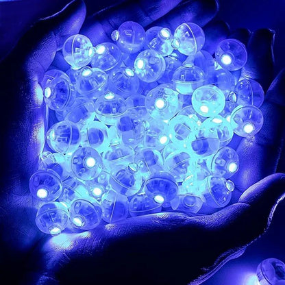 100/10Pcs Mini LED Balloon Light Colorful Flashing Luminous Tumbler Ball Lamp Lantern Light Christmas Wedding Party Decorations