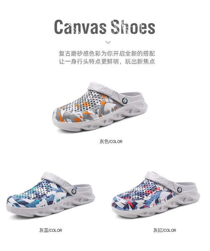 Flat Sandals Men Shoes EVA Slippers Garden Platform Sandals Man Summer Sandals New Male Sneakers Outdoor Home Clogs