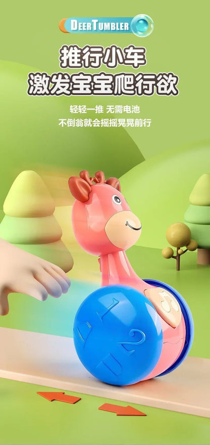 Tumbler Wobbler Toys for Infant Boy Girl - Perfect for Learning To Climb & Early Education! Roly Poly Baby Toys 6 To 12 Months