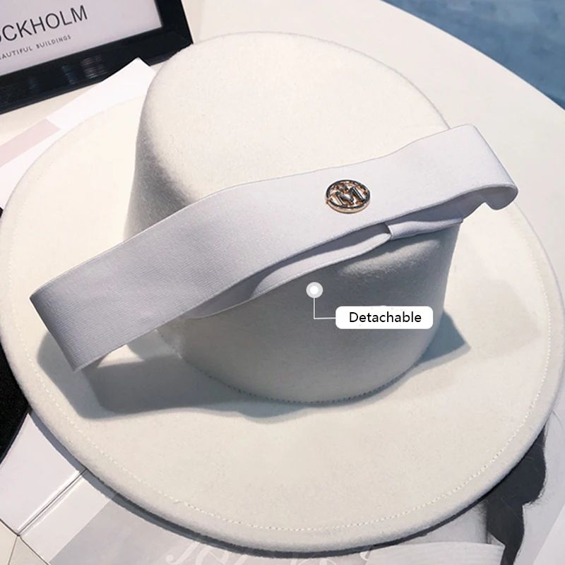 primavera outono moda praia 2025 Chapéu feminino fedora capela elegante Chapéu Panamá masculino fascinator Foto de casamento feltro Bowler novo