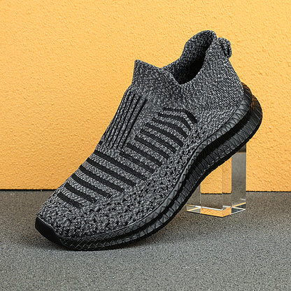 Sapatos Masculinos Casuais Respiráveis Leves para Exterior Tênis Masculinos Antiderrapantes Sapatilhas Slip-on Vulcanizados 2023