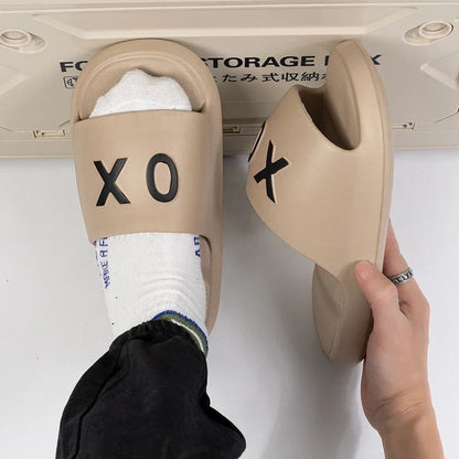 New Men slippers Non-Slip Slide Sandals Thick Soft Platform House Shoes Men Indoor Outdoor Shower Bathroom Slipper Casual Shoes