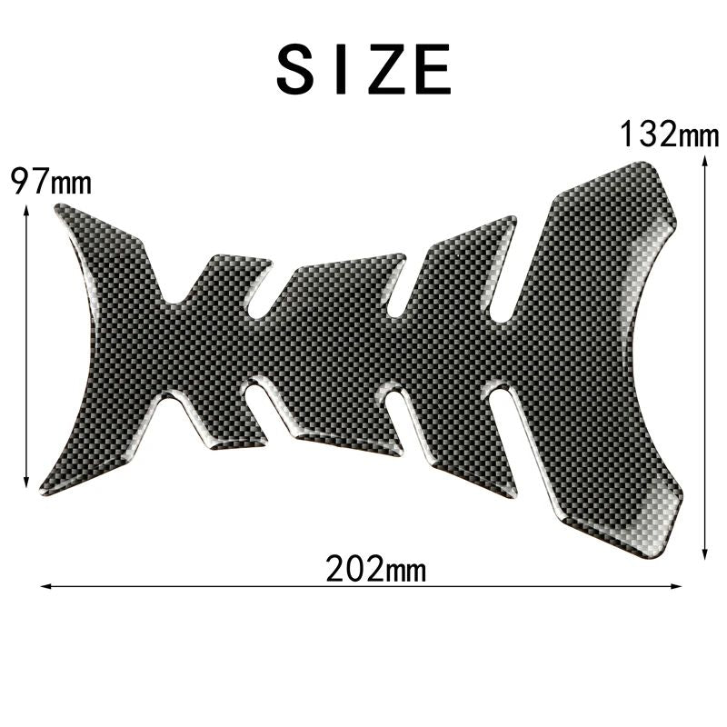 Universal Motorcycle Sticker Oil Fuel Tank Pad Carbon Fiber Protector Stickers for Harley Yamaha Suzuki Kawasaki Honda BMW