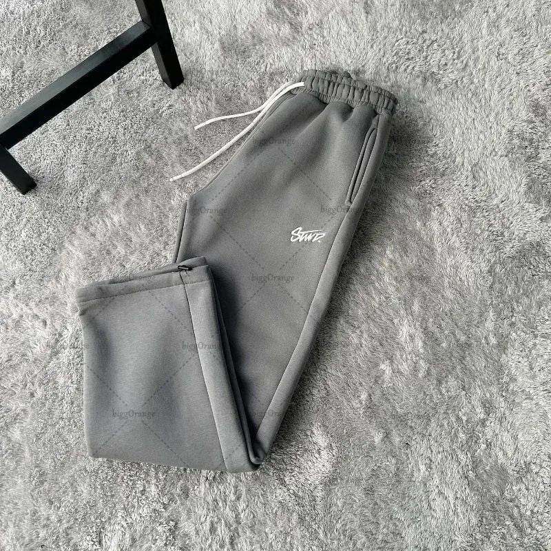 Calça de Moletom Larga Y2K com Estampa de Letras Estilo Streetwear Retrô Americano Harajuku para Mulheres e Homens, Calça de Cintura Alta da Moda, Roupa de Rua Masculina
