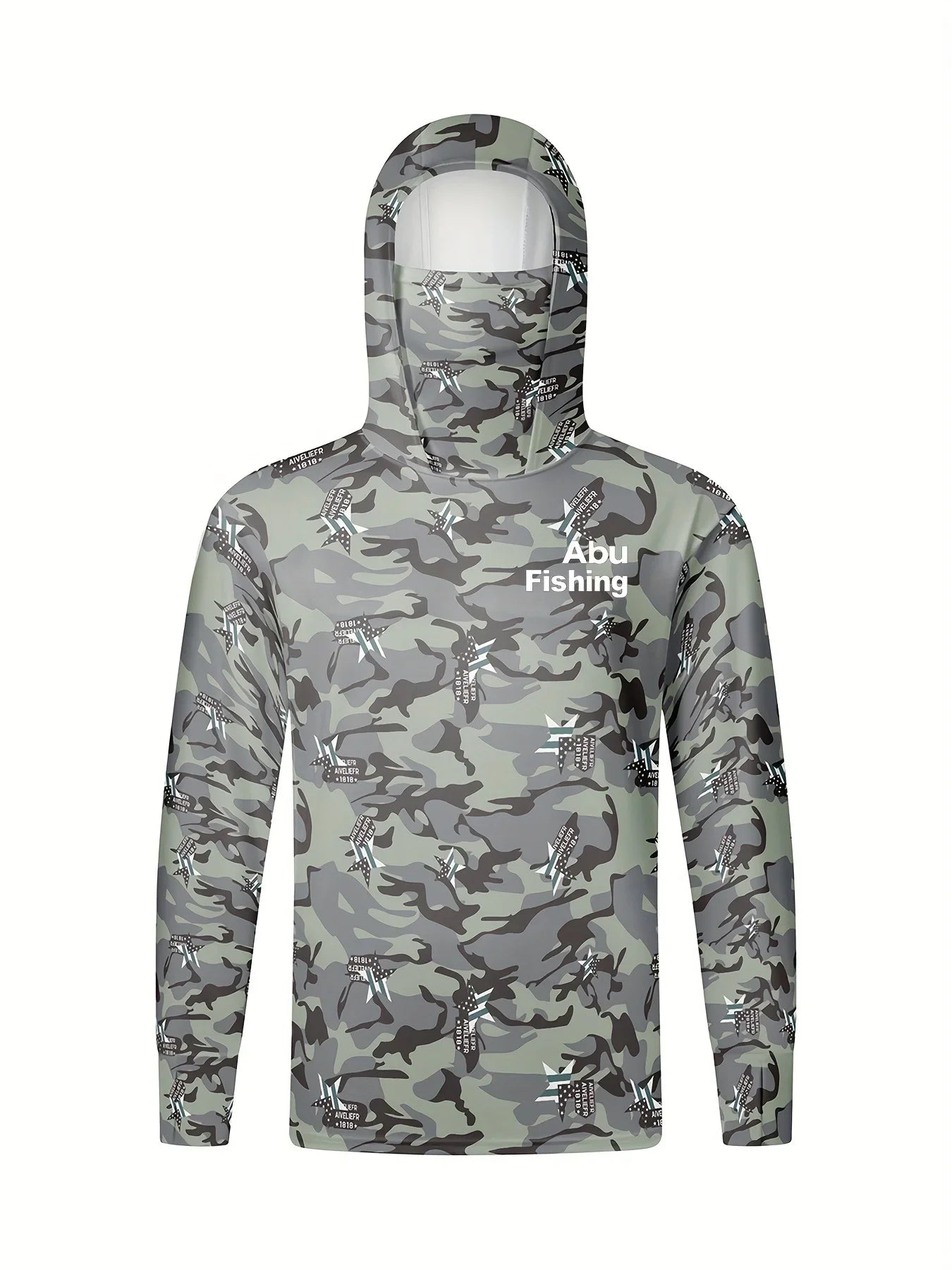 Camisa de Pesca com Capuz Esportivo Masculino 2025 de Manga Comprida com Proteção Solar e Gola Boca