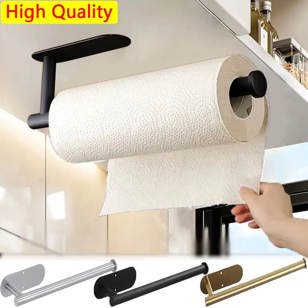 Kitchen paper towel holder / napkin holder, adhesive hook, toilet paper holder, cabinet and bathroom accessories