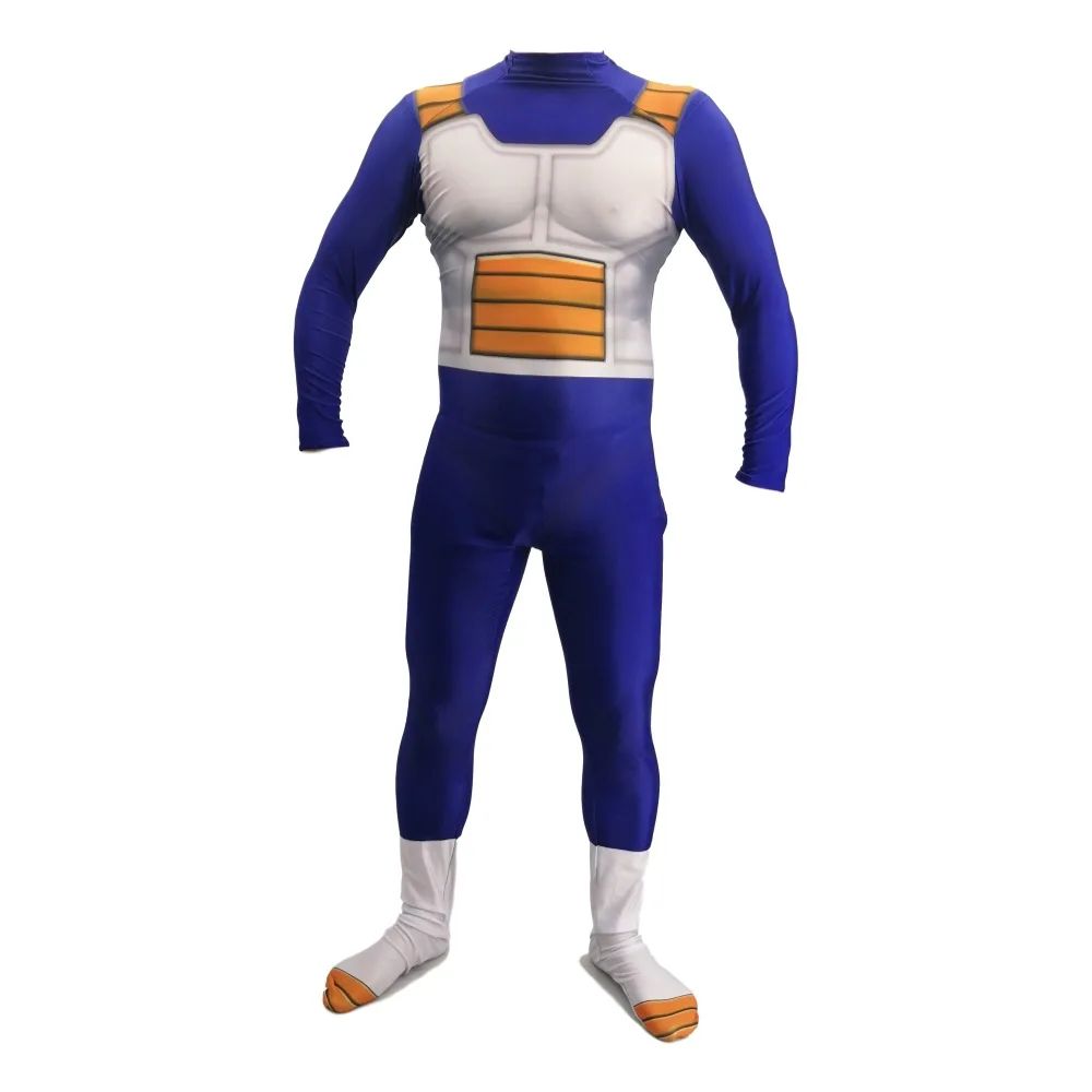 Men's Vegeta TRUNKS Kids Adult Cosplay Costume Super Saiyan Boys Youth GOKU Torankusu Halloween Jumpsuit Bodysuit Party Dress Up