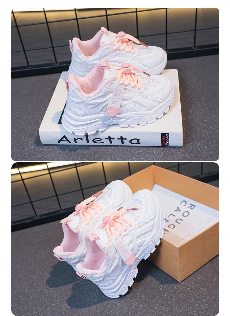 Girls Sneakers 2025 Children Casual Shoes Mesh Platform Designer Tennis Sneaker 6 To 12 Years Kids Sports Shoe for Girl