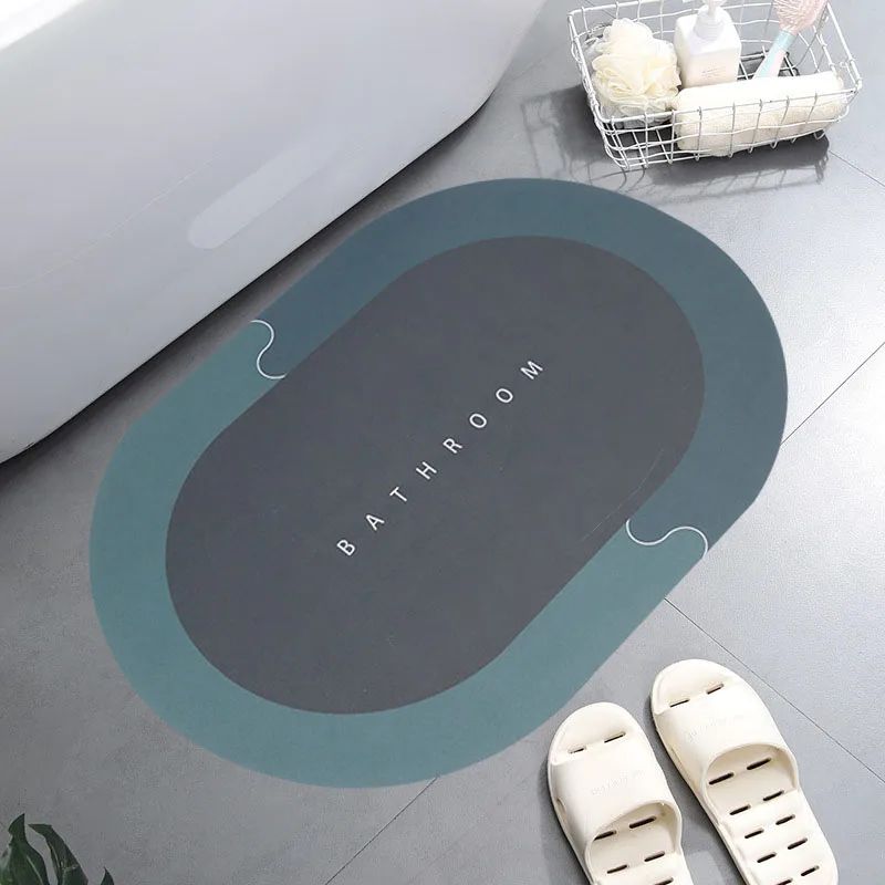 Bath Mat Super Absorbent Non Slip Bath Bathroom Rug Quick Drying Bath Shower Rug     Kitchen Entrance Door Mats Home Floor Mat
