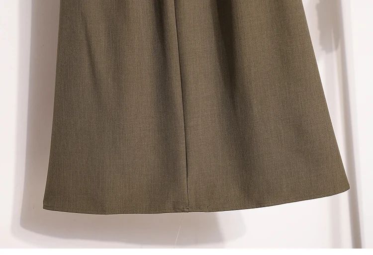 Women's Solid Simplicity Casual Chic Skirt Plus Size Suit Skirts Autumn Winter Fashion New A-line Temperament Large Size Skirt