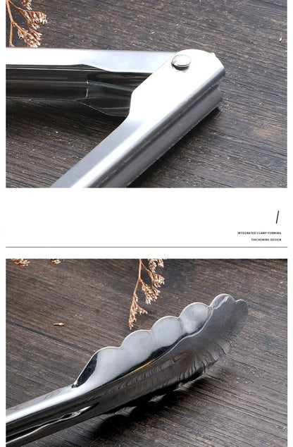 Pinça de Aço Inoxidável para Cozinha Utensílios Domésticos Utensílios de Cozinha Churrasco Acessórios de Grelhador Pão para Buffet