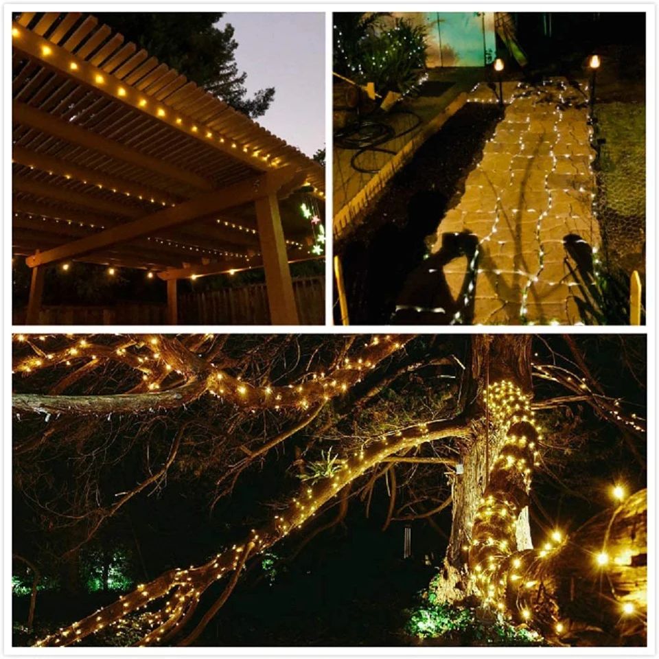Ultra Long 1000LED Solar String Fairy Light Outdoor Copper Waterproof Christmas Garland Decoration Garden Party 100M/50M/10M/5M