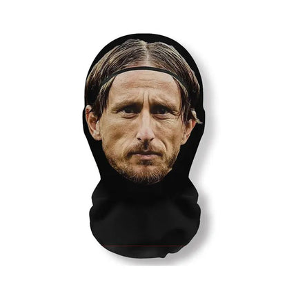 3D Funny Pattern Mesh Face Mask Head Cover Party Cosplay Props UV Protection Shield Neymar Pattern Headwear Novelty Supplies