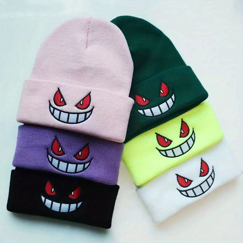 Novo Gorro de Inverno Bordado Unissex para Homens Mulheres, Touca Beanie 2024 Outono Ao Ar Livre Quente Feminino Hip Hop Esporte Esqui Chapéus de Tricô gorros