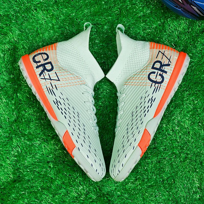 New Men Soccer Shoes High-top Futsal Cleats Sneakers Football Boots Grass High-quality Non-Slip Match Indoor Hot-selling FG/TF