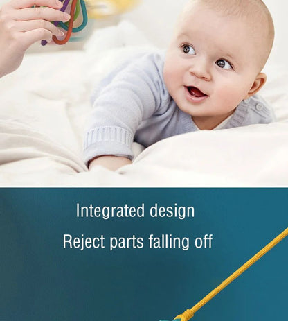 Jellyfish Grinding Gum Rocking Bell for Babies Aged 0-3 Years Old, Multifunctional Hand Grip, Water Boiling Toy Safe and Durable