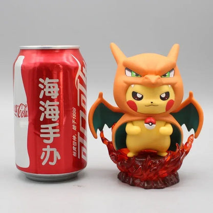 Boneco de 12cm Pokémon Pikachu Cos Gengar Charizard Modelo Colecionável Brinquedos Presentes Desenho Animado Estatueta Kawaii Figuras de Anime