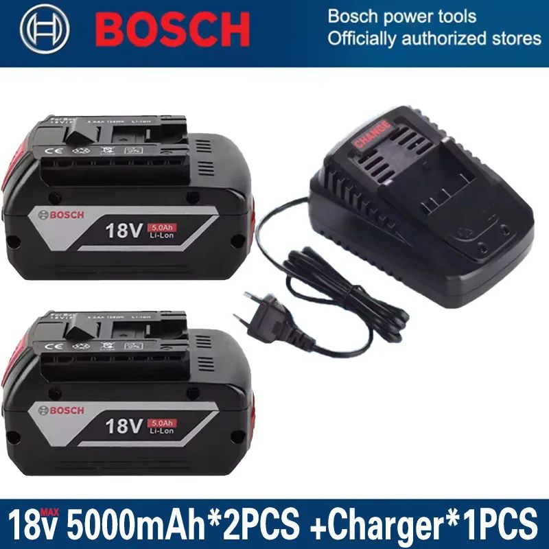 Bateria 100% Original 18v 6Ah 5Ah 3Ah BOSCH Professional 18V 18650 Bateria Li-ion 18V de substituição para BAT609 BAT609G BAT618 BAT618G