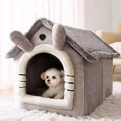 1 unidade de casinha de gatos e cachorros, casinha pequena para cachorro, uso geral nas quatro estações, pode ser desmontada e lavada, casinha de cachorro, suprimentos para animais de estimação, cama para animais de estimação