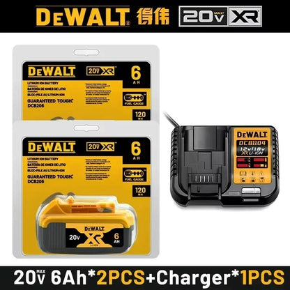 New 100% Original 6Ah 20V Original Dewalt Power Tool Battery DCB206 DCB206 20V Battery DCB205 DCB200