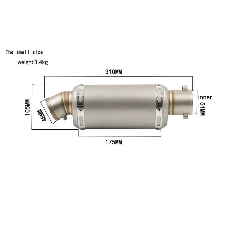 38-51MM Universal Yoshimura Motorcycle Exhaust Escape Muffler DB Killer Moto Pipe Motorbike 100cc-1000cc CRF230  ATV GP Scooter