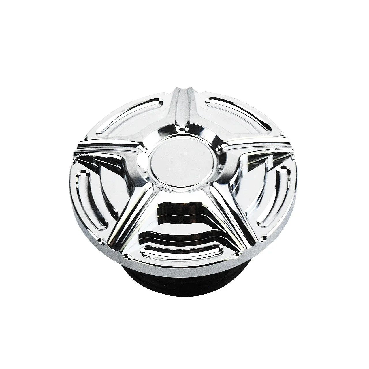 Tampa de combustível/óleo cromada preta para motocicleta Harley Sportster 883 1200 XL XR Iron Dyna Touring Softail FLHR