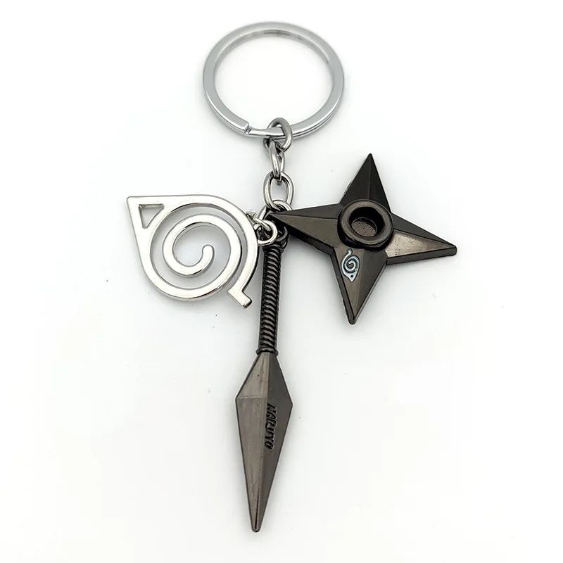 Anime Naruto Chaveiro Brinquedo Kunai Shuriken Konoha Ninja Carro Mochila Xiao Organização Nuvem Vermelha Chaveiro Acessórios Presente
