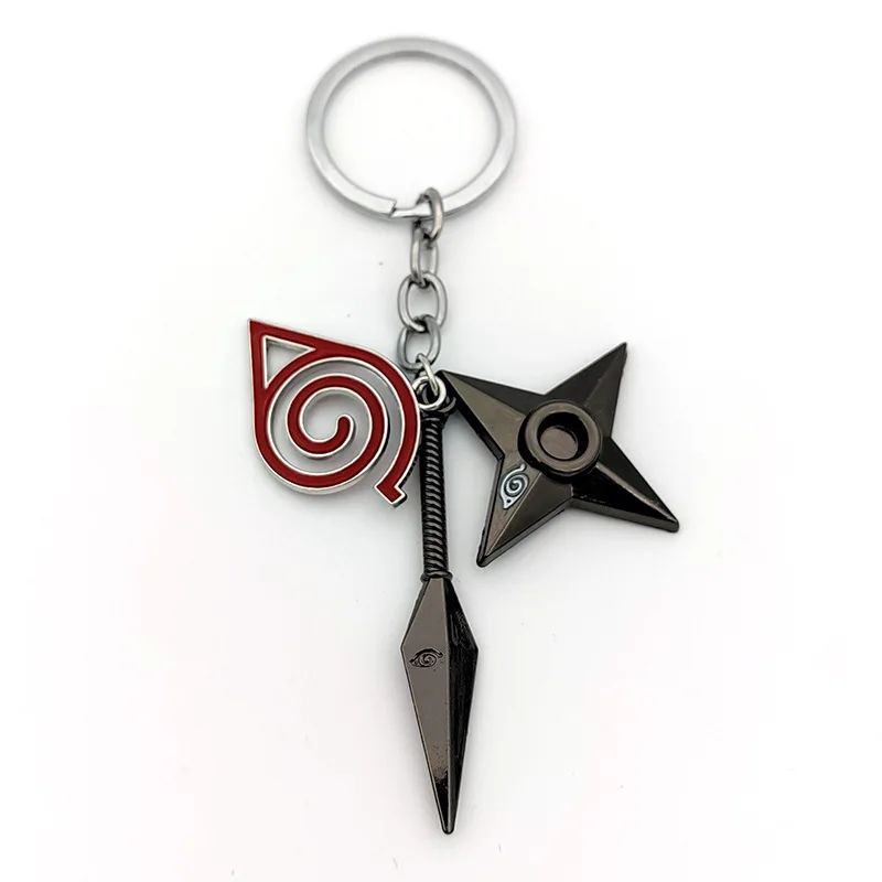 Anime Naruto Chaveiro Brinquedo Kunai Shuriken Konoha Ninja Carro Mochila Xiao Organização Nuvem Vermelha Chaveiro Acessórios Presente