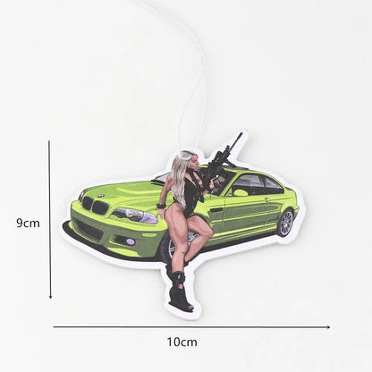 Perfume de Carro Pingente Aromatizador de Ar Interior Espelho Retrovisor Pingente para Decoração de Carro Acessórios Presente para Marido