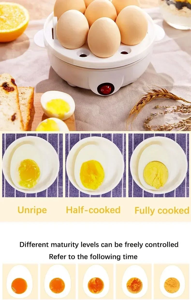 Caldeira de Ovo Elétrica Multifuncional Camadas Duplas Mini Vaporizador Escalfador Cozinha Cozinha Máquina de Café da Manhã máquina de café da manhã