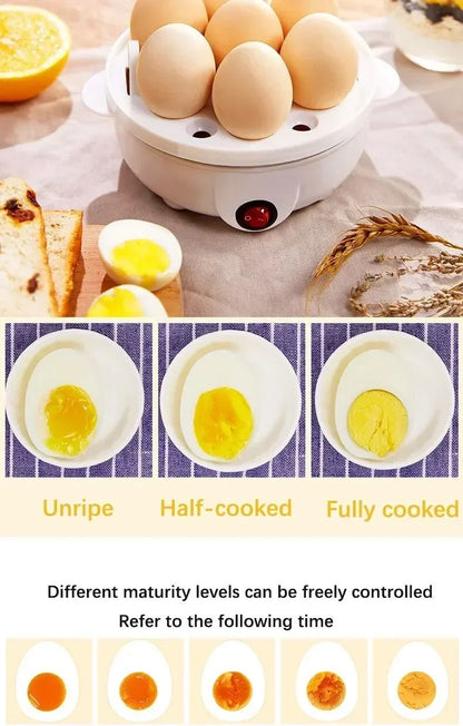 Caldeira de Ovo Elétrica Multifuncional Camadas Duplas Mini Vaporizador Escalfador Cozinha Cozinha Máquina de Café da Manhã máquina de café da manhã