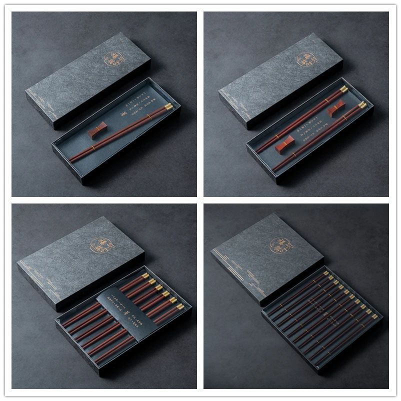 Hashis de Sândalo Vermelho Natural de Alta Qualidade Premium Conjunto de Talheres Utensílios de Mesa Domésticos para Presente Hashis Chineses