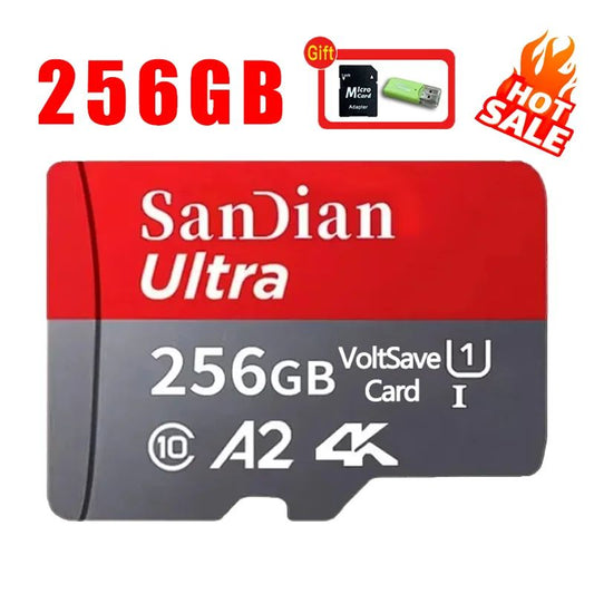 Brand-New SD Cards 2TB Flash Memory Card 128GB High-Speed Micro TF Card 512TB Class10 Mini Memory Card for Phones/PC/Cameras