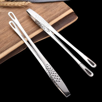 JJYY 304 Stainless Steel Food Tongs Long Handle Non-Slip Barbecue Tongs Steak Tongs Kitchen Cooking Tools kitchen accessories