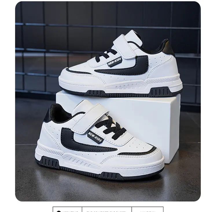 Spring and Autumn Running Sneakers for Kids Non-slip Shoes for Boys Sneakers Leather Kids Tennis Hugh Fashion Mesh Kids Shoes